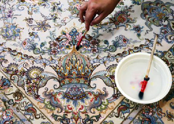 رنگ برداری فرش